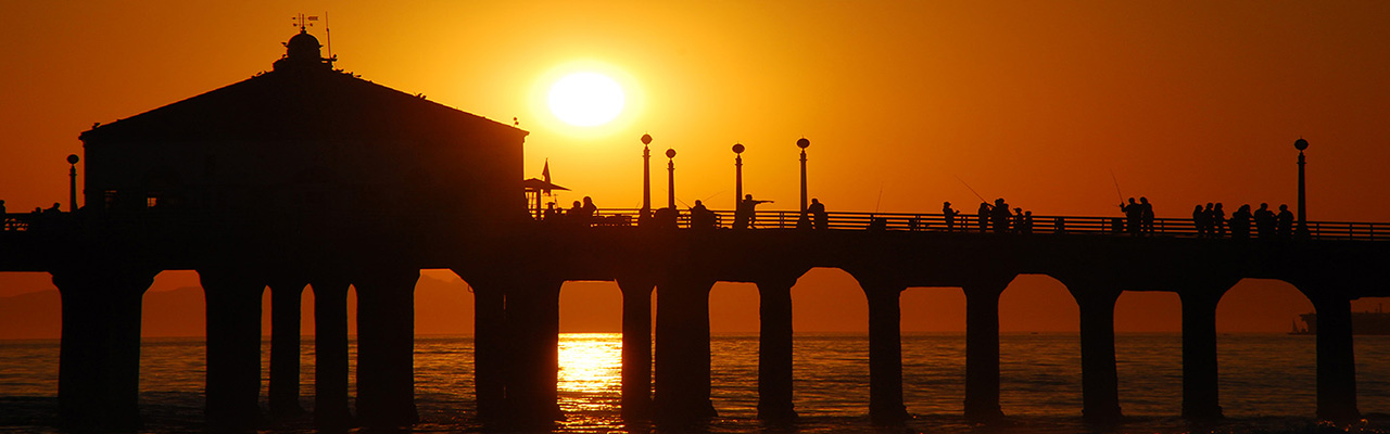 Sun over Ocean Pier